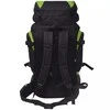 Turistinė kuprinė, XXL, 75 l, juoda/žalia
