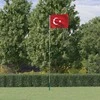 Turkijos vėliava su stiebu, aliuminis, 5,55m
