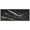 TV staliukas TV spintelė, juoda, 100x40x40cm, su juodu marmuriniu stiklu