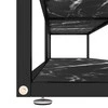 TV staliukas TV spintelė, juoda marmuro, 220x40x40,5cm, grūdintas stiklas
