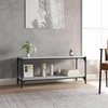 TV staliukas TV spintelė, pilka ąžuolo, 100x33x41cm, mediena ir plienas