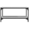 TV staliukas TV spintelė, pilka ąžuolo, 80x33x41cm, mediena ir plienas
