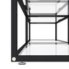 TV staliukas TV spintelė, skaidri, 180x40x40,5cm, grūdintas stiklas