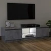 TV staliukas TV spintelė su LED apšvietimu, betono pilka, 120x30x35,5cm