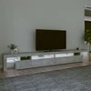 TV staliukas TV spintelė su LED apšvietimu, betono pilka, 290x36,5x40cm