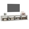 TV staliukas TV spintelė su LED apšvietimu, betono pilka, 240x35x40cm