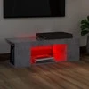 TV staliukas Tv spintelė su LED apšvietimu, betono pilka, 90x39x30cm