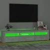 TV staliukas TV spintelė su LED apšvietimu, betono pilka, 180x35x40cm