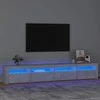 TV staliukas TV spintelė su LED apšvietimu, betono pilka, 240x35x40cm
