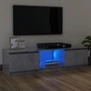 TV staliukas TV spintelė su LED apšvietimu, betono pilka, 120x30x35,5cm