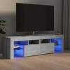 TV staliukas Televizoriaus spintelė su LED, betono pilka, 140x36,5x40cm