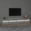 TV spintelė su LED apšvietimu, betono pilka, 270x35x40cm