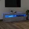 TV staliukas TV spintelė su LED apšvietimu, betono pilka, 120x35x40 cm