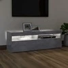 TV staliukas TV spintelė su LED apšvietimu, betono pilka, 120x35x40 cm