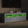 TV staliukas TV spintelė su LED apšvietimu, betono pilka, 120x35x40 cm