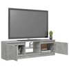 TV staliukas TV spintelė su LED apšvietimu, betono pilka, 120x30x35,5cm