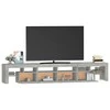 TV staliukas TV spintelė su LED apšvietimu, betono pilka, 230x36,5x40cm
