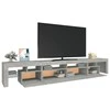 TV staliukas TV spintelė su LED apšvietimu, betono pilka, 260x36,5x40cm
