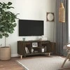TV staliukas TV spintelė su medinėmis kojelėmis, ąžuolo, 103,5x35x50cm