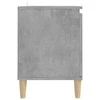 TV staliukas TV spintelė su medinėmis kojelėmis, betono pilka, 103,5x35x50cm