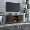 TV staliukas TV spintelė su metalinėmis kojelėmis, ąžuolo, 103,5x35x50cm