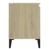 TV staliukas TV spintelė su metalinėmis kojelėmis, ąžuolo, 103,5x35x50cm