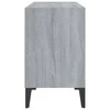 TV staliukas TV spintelė su metalinėmis kojelėmis, pilka, 69,5x30x50cm