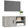 TV staliukas TV spintelės, 2vnt., betono pilkos, 80x31,5x36cm, mediena