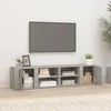 TV staliukas TV spintelės, 2vnt., betono pilkos, 80x31,5x36cm, mediena
