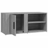TV staliukas TV spintelės, 2vnt., pilkos ąžuolo, 80x31,5x36cm, mediena
