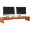 TV staliukas Monitoriaus stovas, vaško rudas, 100x27x15cm, pušies masyvas