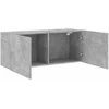 TV staliukas Prie sienos montuojama TV spintelė, betono pilka, 100x30x41cm