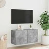 TV staliukas Prie sienos montuojama TV spintelė, betono pilka, 80x30x41cm