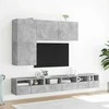 TV staliukas Prie sienos montuojama TV spintelė, betono pilka, 100x30x41cm