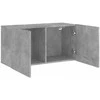 TV staliukas Prie sienos montuojama TV spintelė, betono pilka, 80x30x41cm