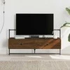 TV staliukas Sieninė televizoriaus spintelė, ruda, 100,5x30x51cm, mediena