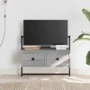 TV staliukas Sieninė televizoriaus spintelė, pilka, 60,5x30x51cm, mediena