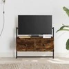 TV staliukas Sieninė televizoriaus spintelė, dūminė, 60,5x30x51cm, mediena