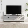 TV staliukas Sieninė televizoriaus spintelė, pilka, 100,5x30x51cm, mediena