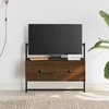 TV staliukas Sieninė televizoriaus spintelė, ruda, 60,5x30x51cm, mediena