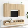 TV staliukas Sieninė TV spintelė, ąžuolo, 100x30x30cm, apdirbta mediena