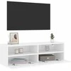 TV staliukas Sieninė TV spintelė, balta, 100x30x30cm, apdirbta mediena