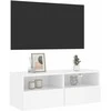 TV staliukas Sieninė TV spintelė, balta, 80x30x30cm, apdirbta mediena