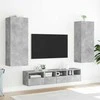TV staliukas Sieninė TV spintelė, betono pilka, 40,5x30x102cm, mediena