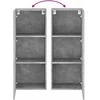 TV staliukas Sieninė TV spintelė, betono pilka, 40,5x30x102cm, mediena