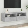 TV staliukas Sieninė TV spintelė, betono pilka, 100x30x30cm, mediena