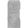 TV staliukas Sieninė TV spintelė su LED lemputėmis, betono, 58,5x30x60,5cm