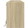 TV staliukas Sieninė TV spintelė su LED lemputėmis, ąžuolo, 180x31x45cm