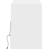 TV staliukas Sieninė TV spintelė su LED lemputėmis, balta, 130x31x45 cm