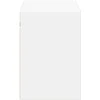 TV staliukas Sieninė TV spintelė su LED lemputėmis, balta, 100x31x45cm
